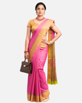 Classic Semi-Soft Silk Plain Saree